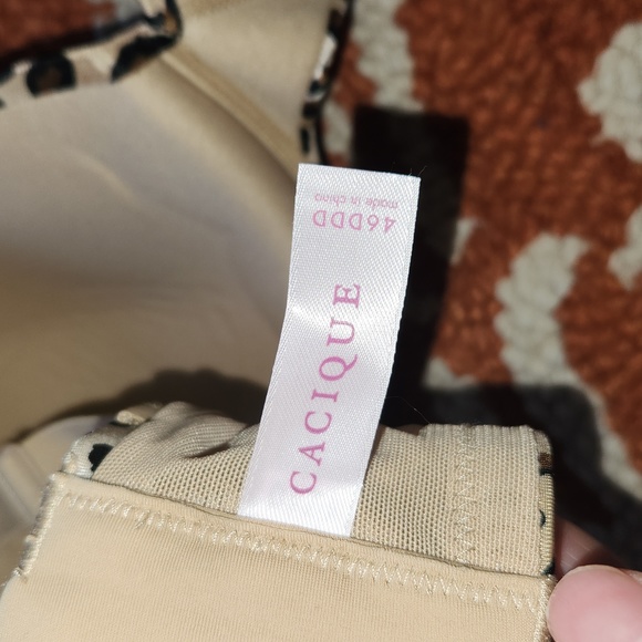 Cacique Cheetah/leopard animal print bra underwire size 46DDD(46) - Picture 8 of 10